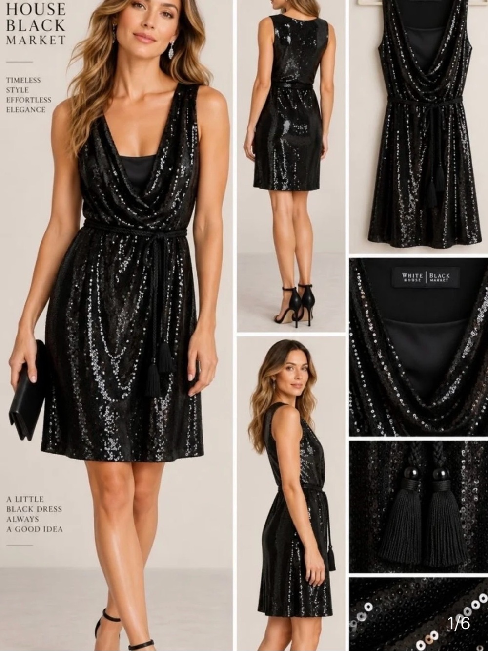 White House | Black Market Sleeveless Wrap Mini Dress